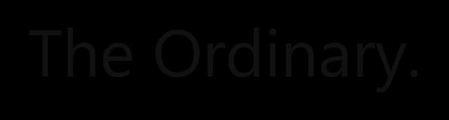 The Ordinary